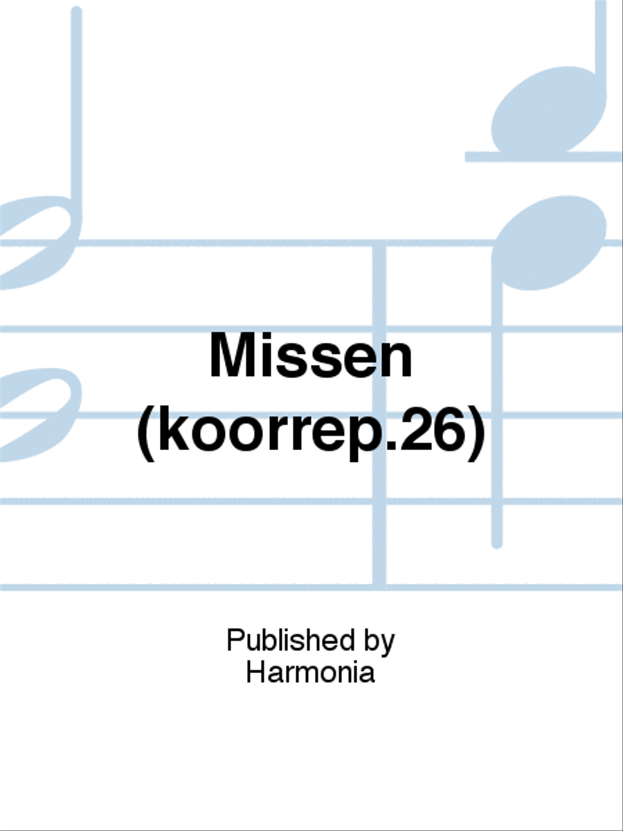 Missen (koorrep.26) 4-Part scores gallery preview page 1