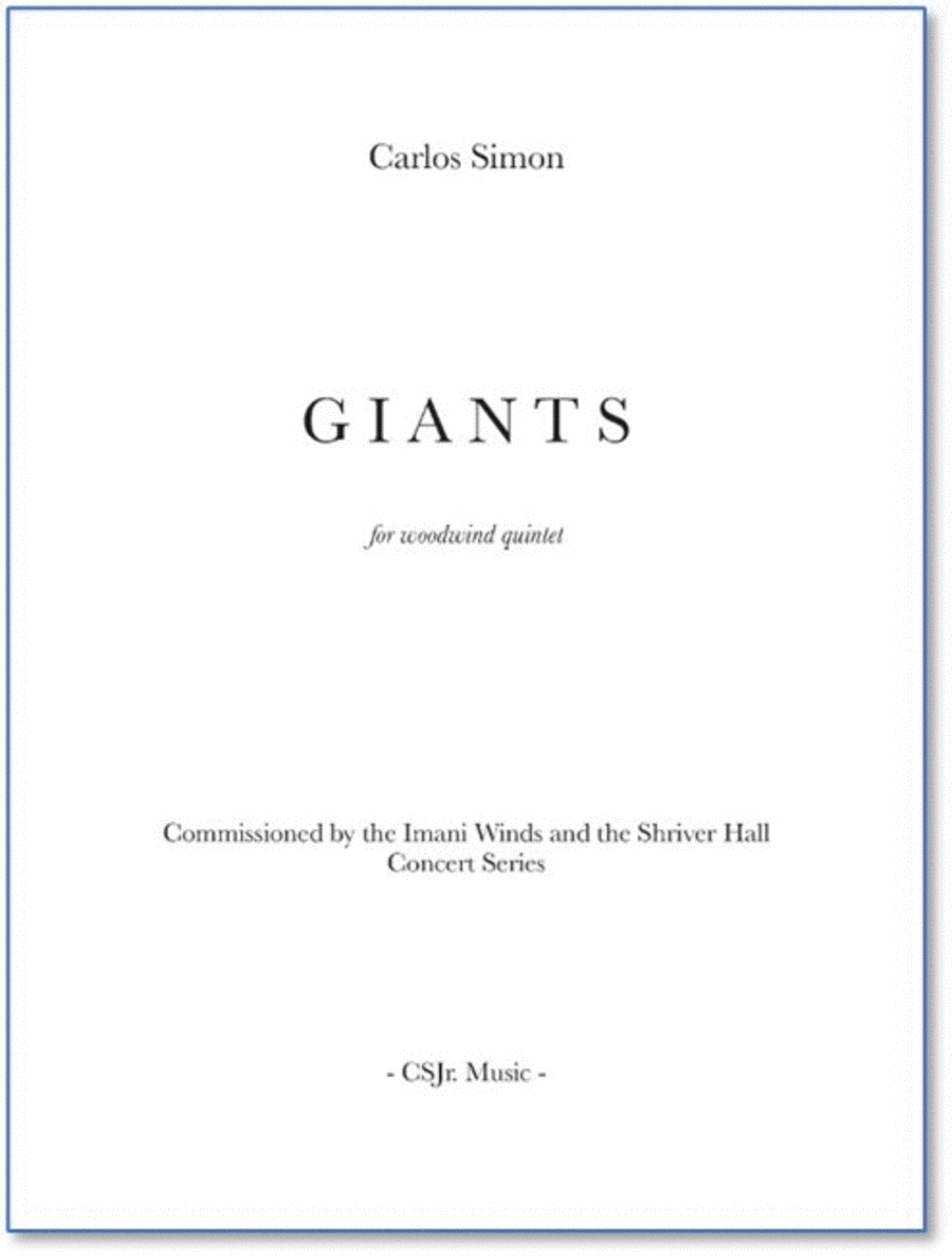 Giants Giants Woodwind Quintet scores gallery preview page 1