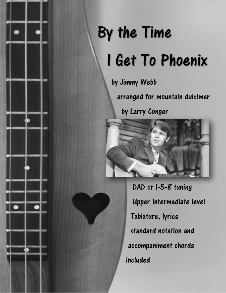 By The Time I Get To Phoenix Dulcimer scores gallery preview page 1