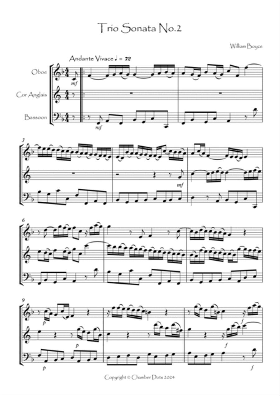 Trio Sonata No.2 Trio Sonata No.2 Woodwind Trio scores gallery preview page 2