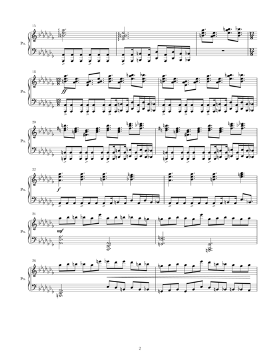 Last in Battle Piano Solo scores gallery preview page 2