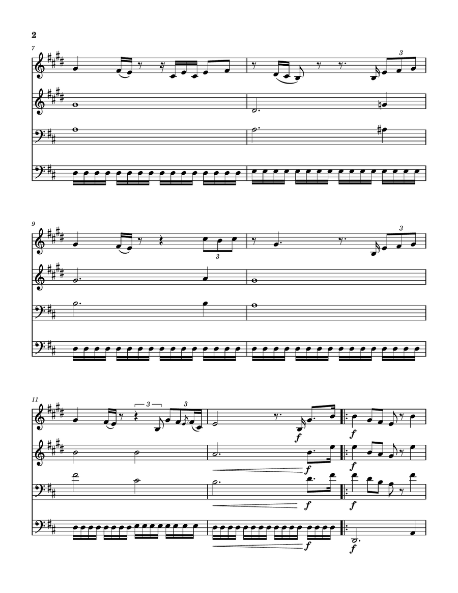 If The Lord Builds The House Brass Quartet scores gallery preview page 3