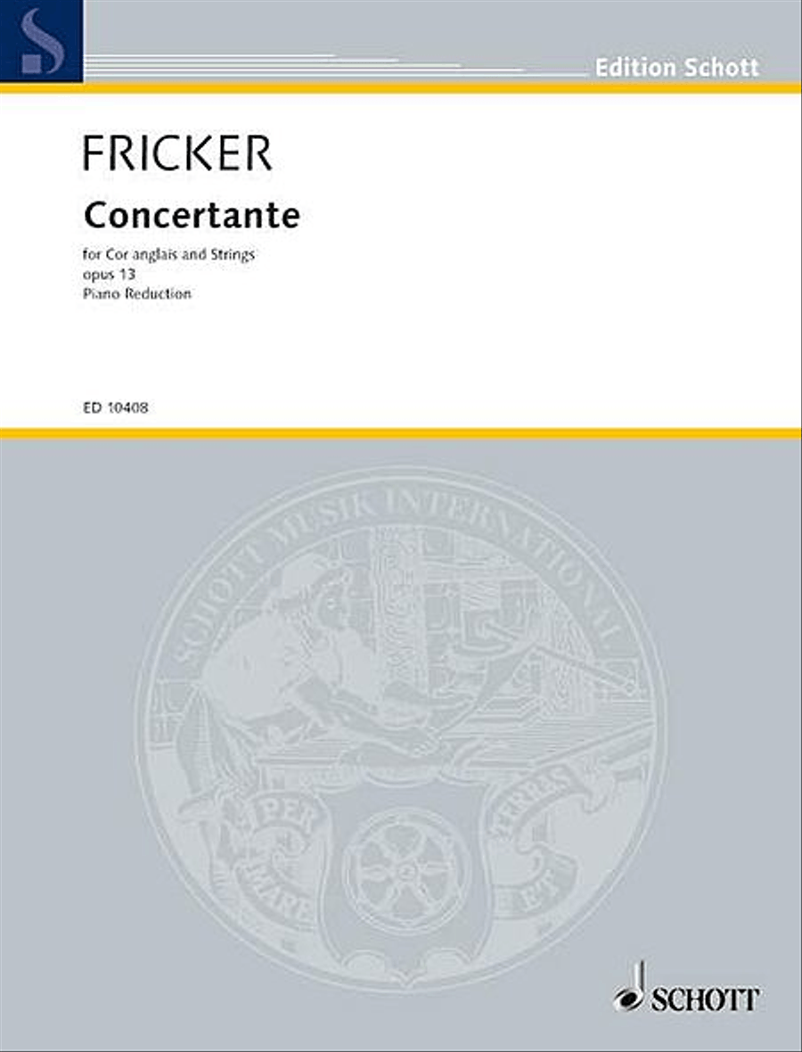 Fricker Concertante Cor.ang Pft English Horn scores gallery preview page 1