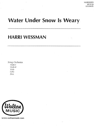 Water Under Snow Is Weary (String Orchestra Parts)