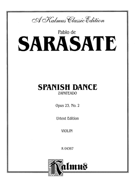 Sarasate: Spanish Dance, Op. 23, No. 2 (Zapateado)