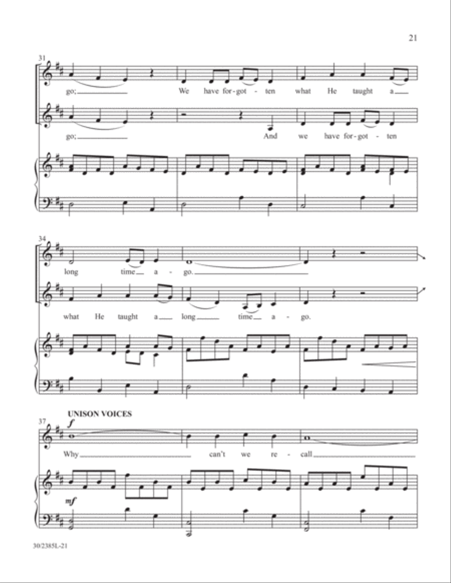 Simply Natalie Sleeth Unison Choir scores gallery preview page 22