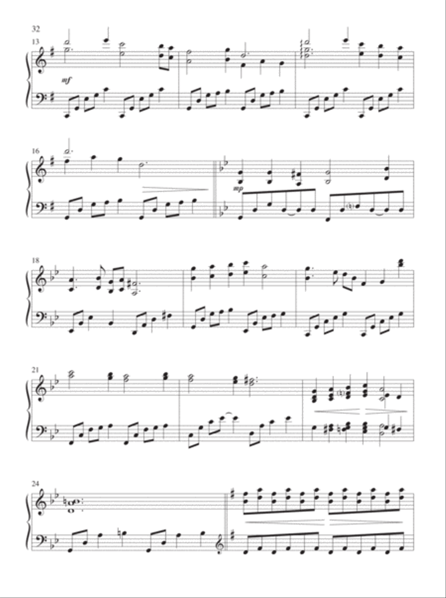 A Still and Silent Night A Still and Silent Night Piano Solo scores gallery preview page 15