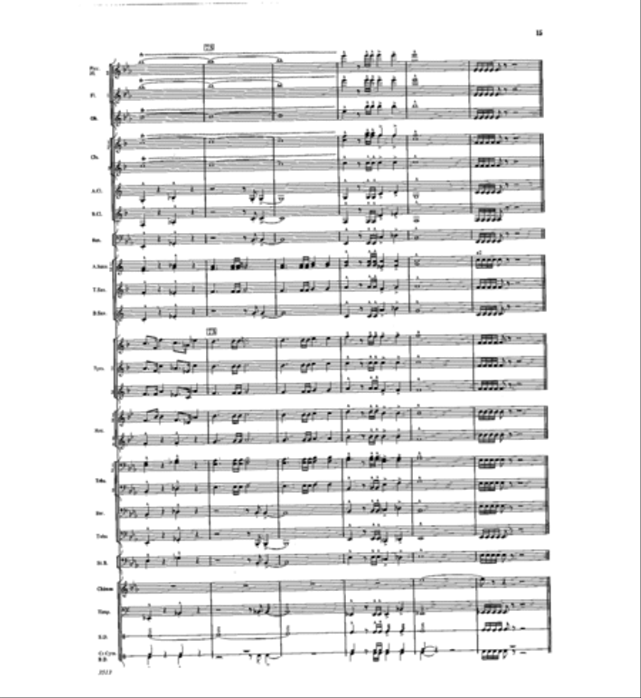 Fanfare and Ceremony Fanfare and Ceremony Concert Band scores gallery preview page 14