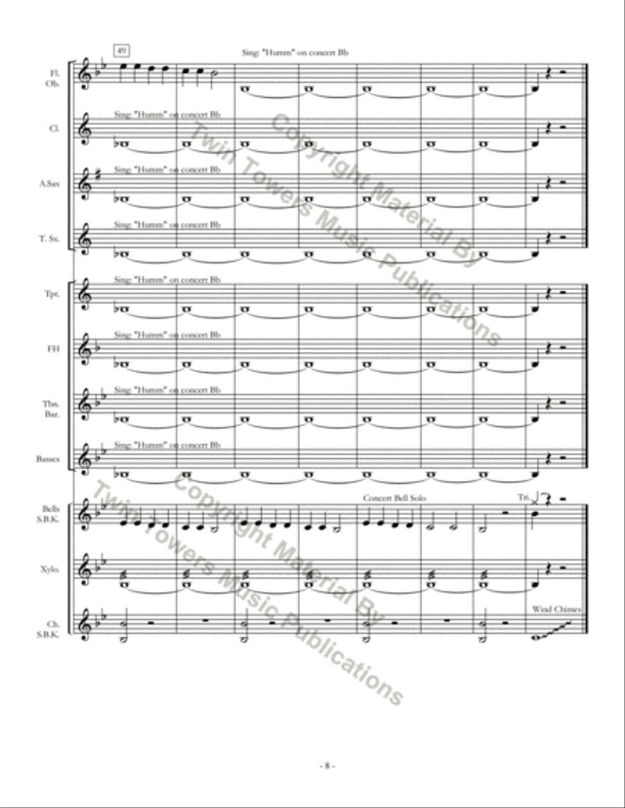 Star in the Night Concert Band scores gallery preview page 9