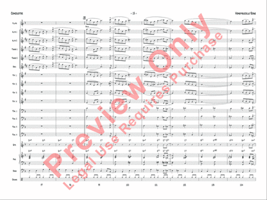 Honeysuckle Rose Jazz Ensemble scores gallery preview page 16
