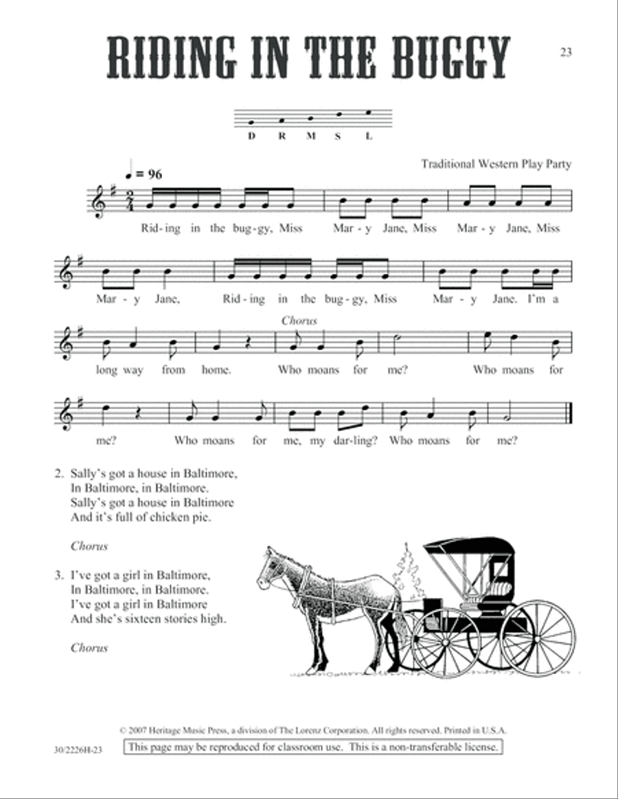 One-A-Day Warm-Ups for Orff Instruments Unison Choir scores gallery preview page 24