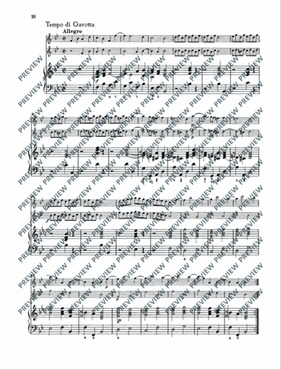 Twelve Chamber Sonatas Cello scores gallery preview page 17
