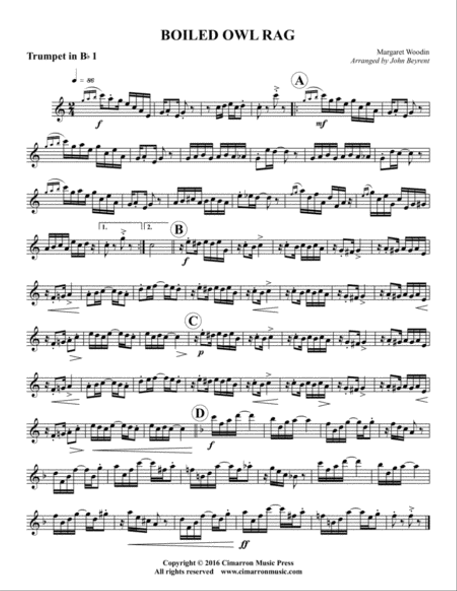 Boiled Egg Rag Brass Quintet scores gallery preview page 5