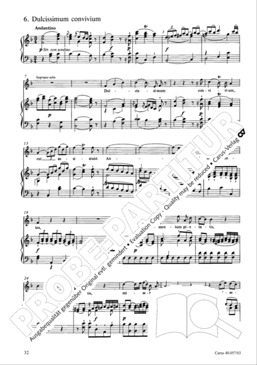 Litaniae de venerabili altaris Sacramento in Es 4-Part scores gallery preview page 33