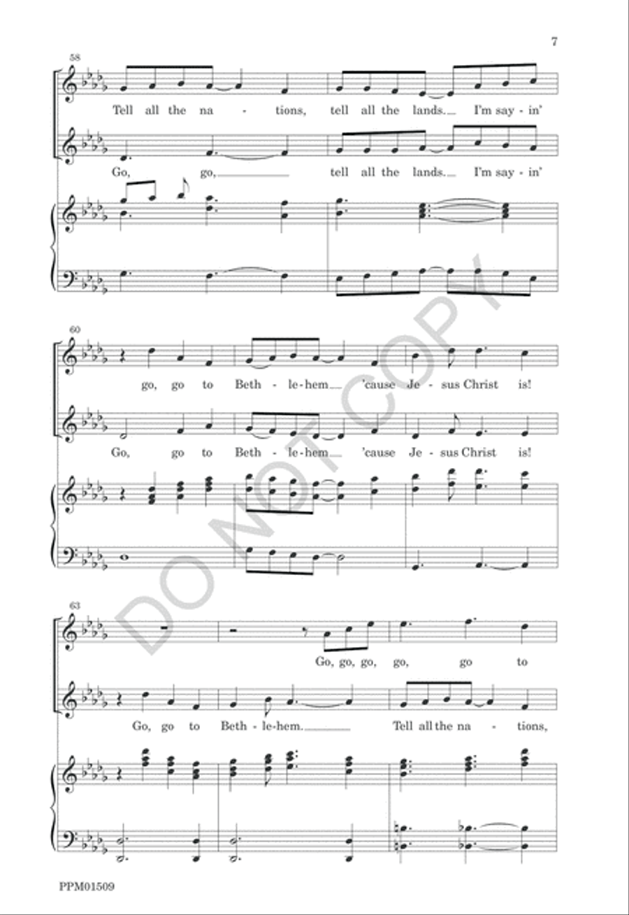 Go, Go to Bethlehem! 2-Part scores gallery preview page 10