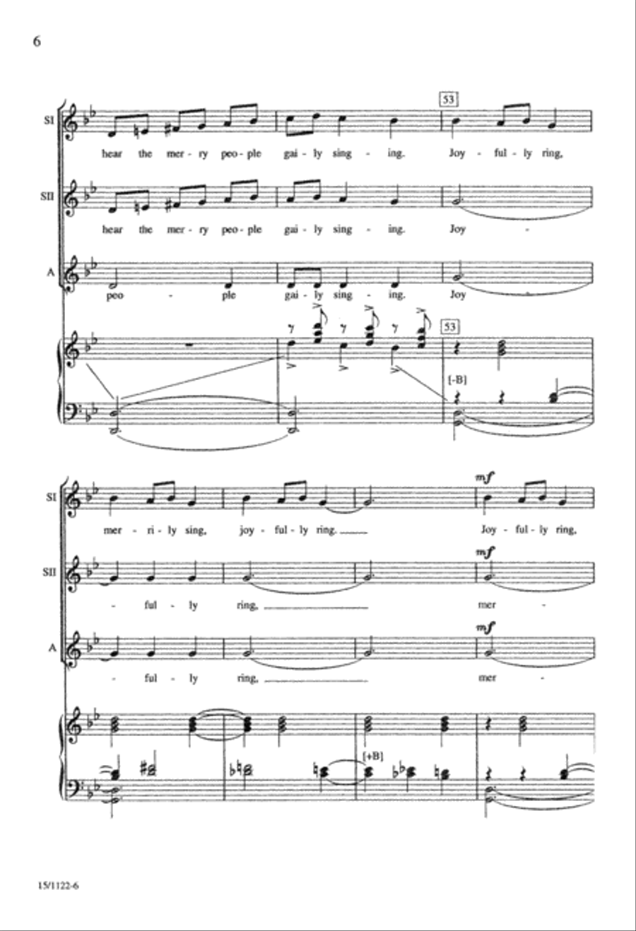 Ukrainian Bell Carol SSA scores gallery preview page 6