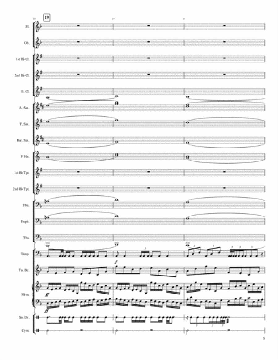 A Loss is a New Beginning Concert Band scores gallery preview page 5