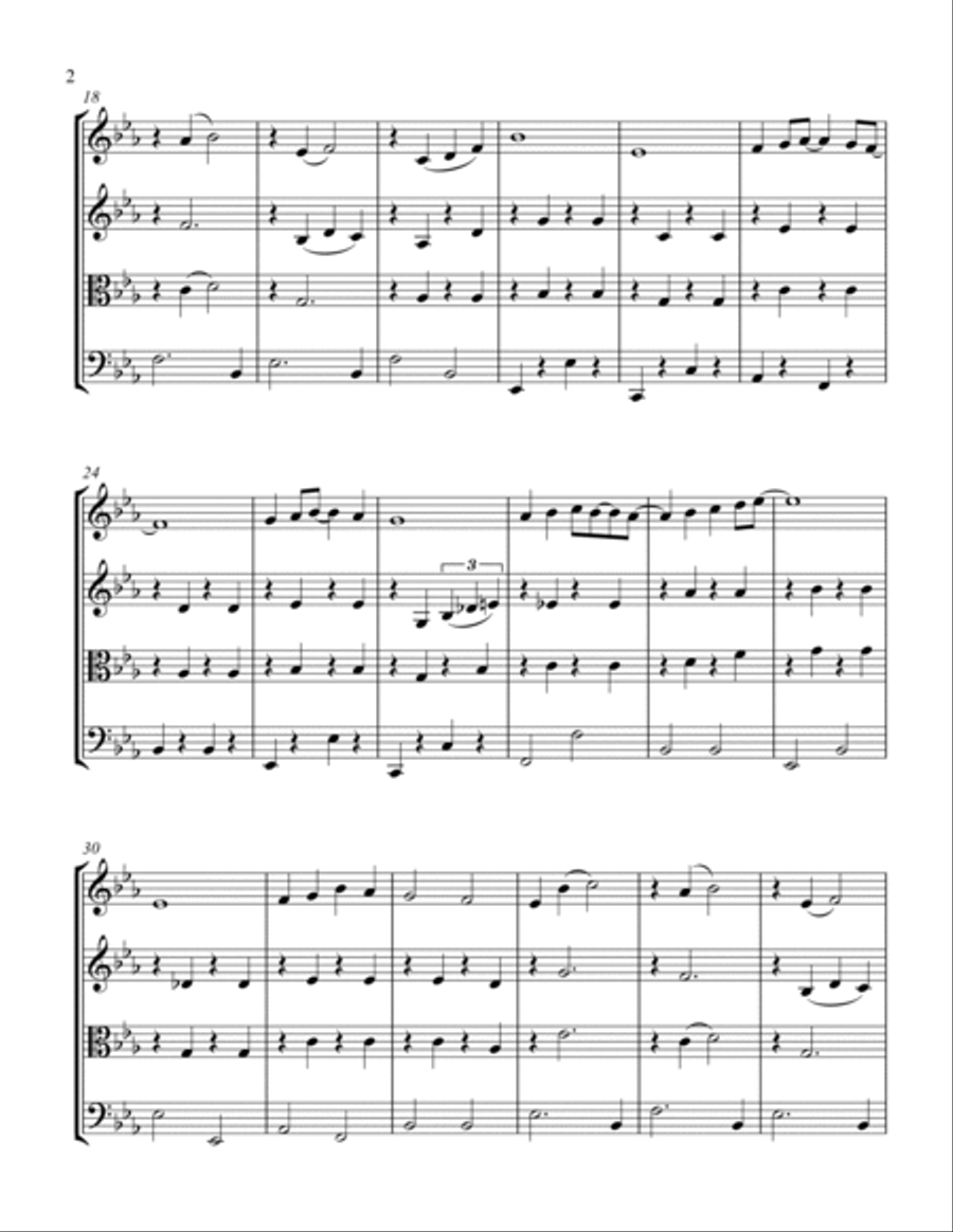 The Way You Look Tonight String Quartet scores gallery preview page 2