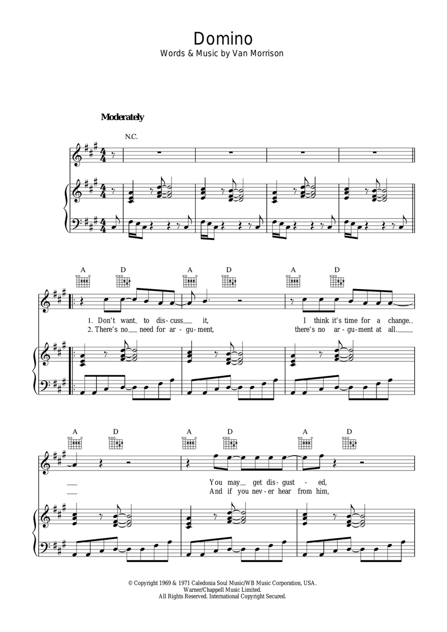 Domino Acoustic Guitar scores gallery preview page 1