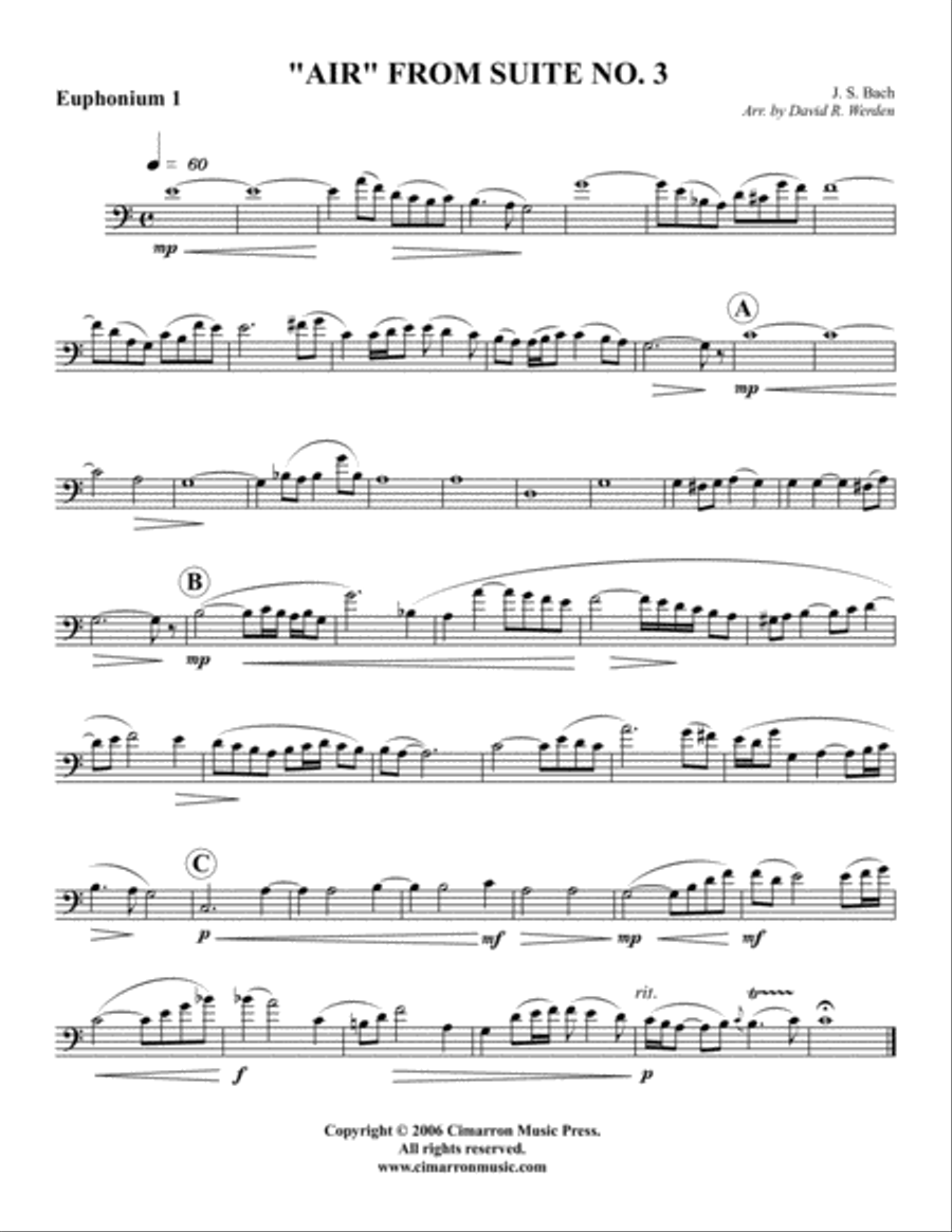 Air from Suite No. 3 EETT scores gallery preview page 3