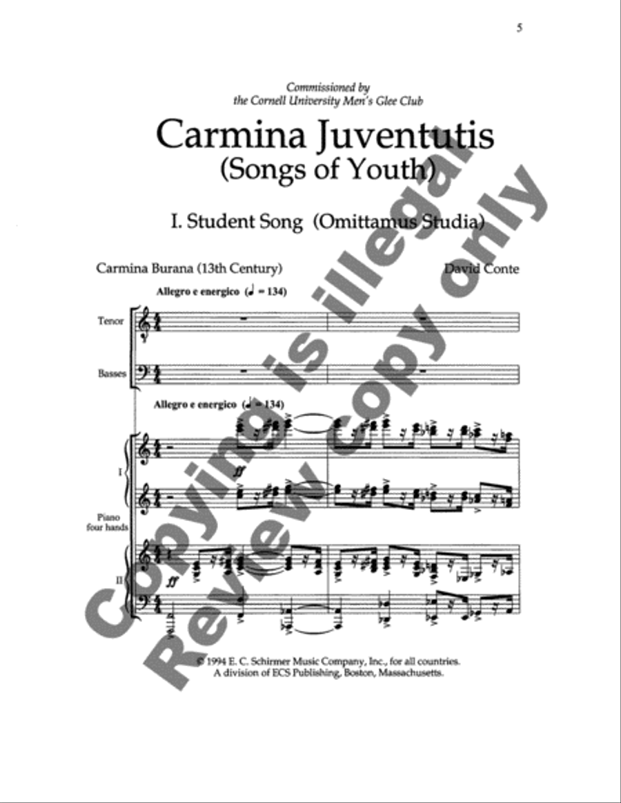 Carmina Juventutis (Songs of Youth) image number null