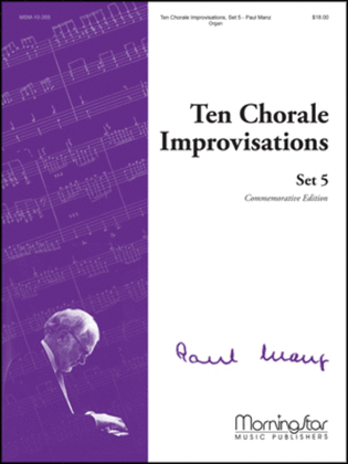Book cover for Ten Chorale Improvisations, Set 5