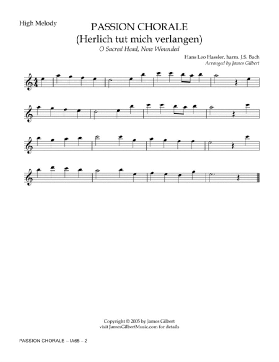 PASSION CHORALE PASSION CHORALE Small Ensemble scores gallery preview page 5