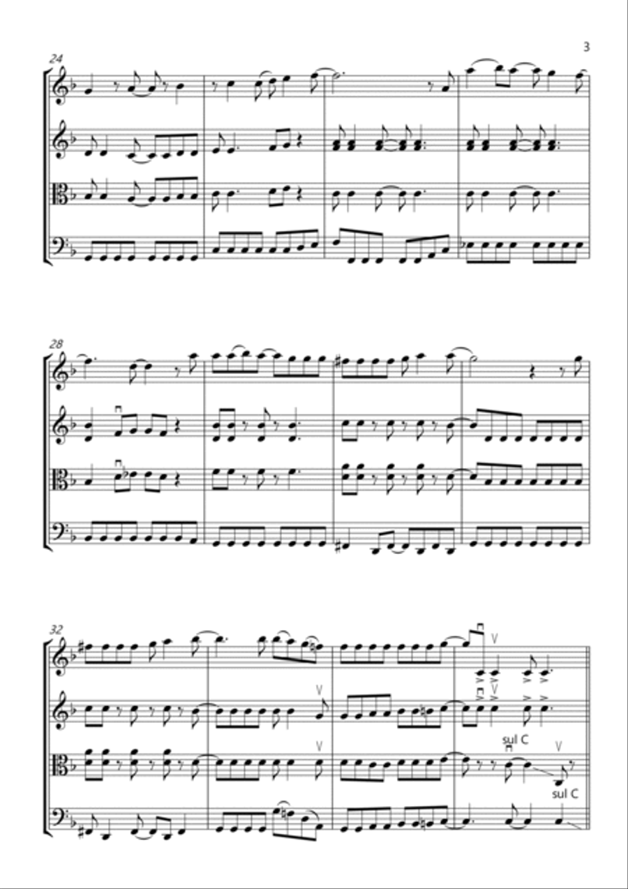 Don't Stop Me Now Don't Stop Me Now String Quartet scores gallery preview page 3
