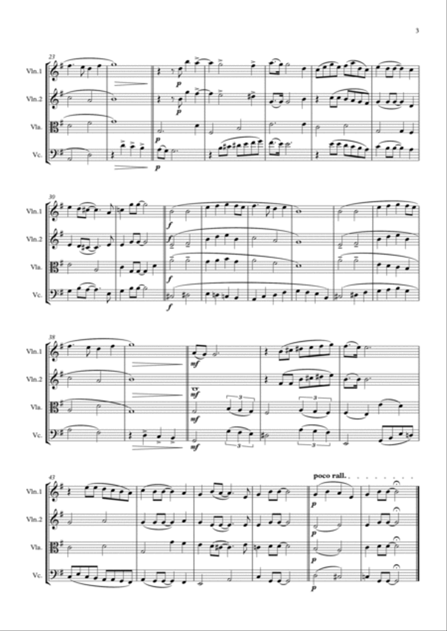 Yesterday String Quartet scores gallery preview page 4