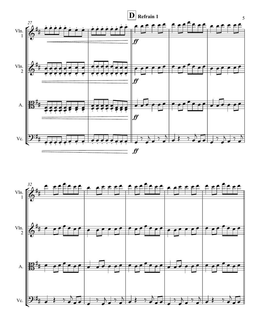 Something Just Like This String Quartet scores gallery preview page 5