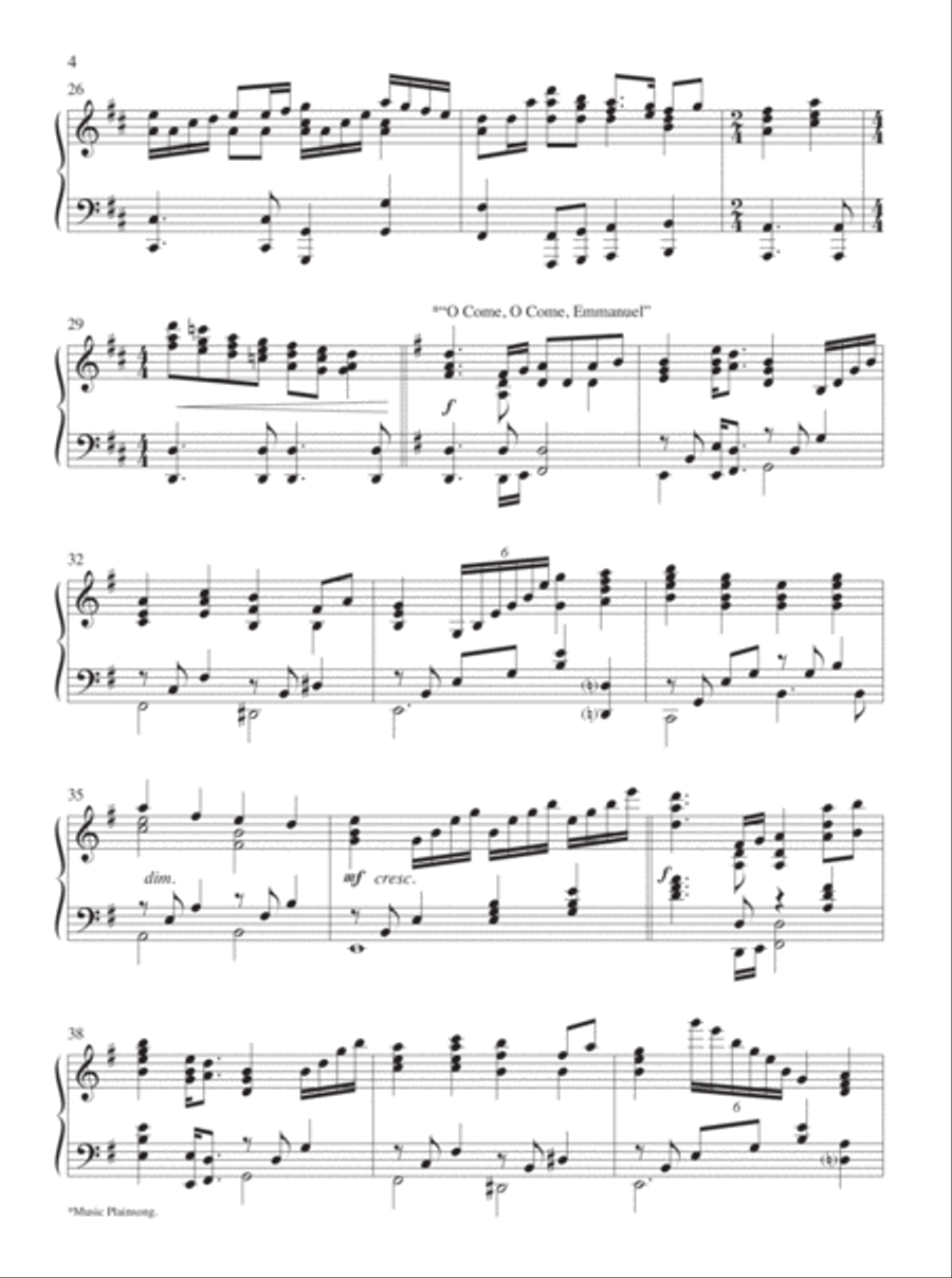 A Tapestry of Carols Piano Solo scores gallery preview page 4