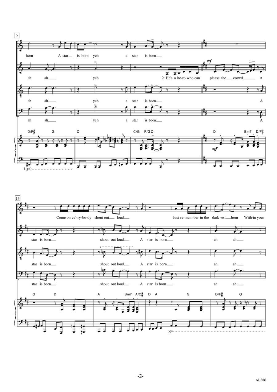 A Star Is Born 4-Part scores gallery preview page 2