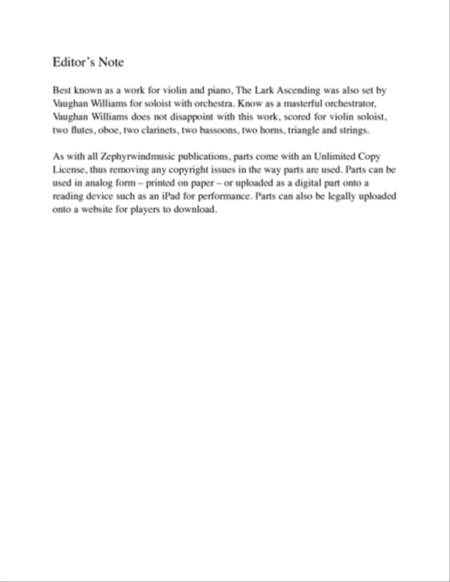 The Lark Ascending Full Orchestra scores gallery preview page 3