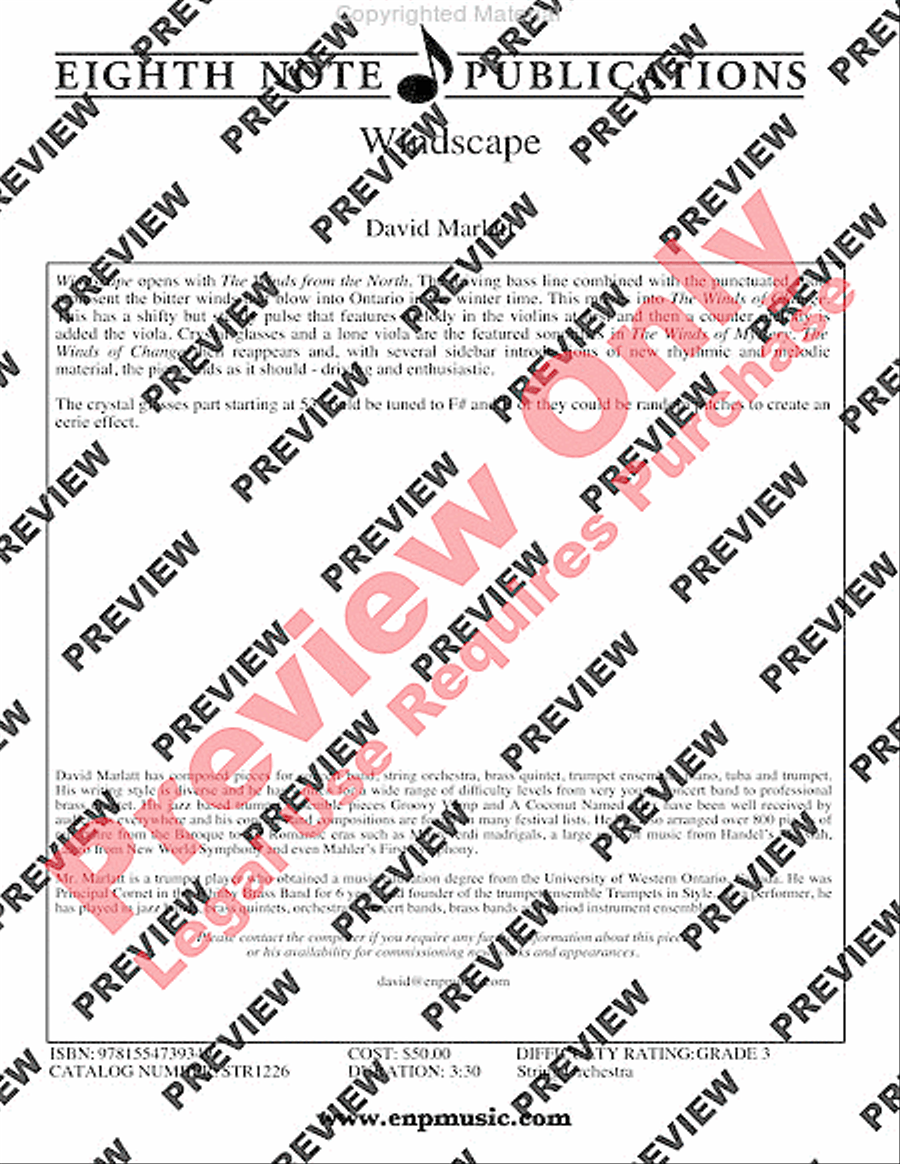 Windscape Windscape String Orchestra scores gallery preview page 3