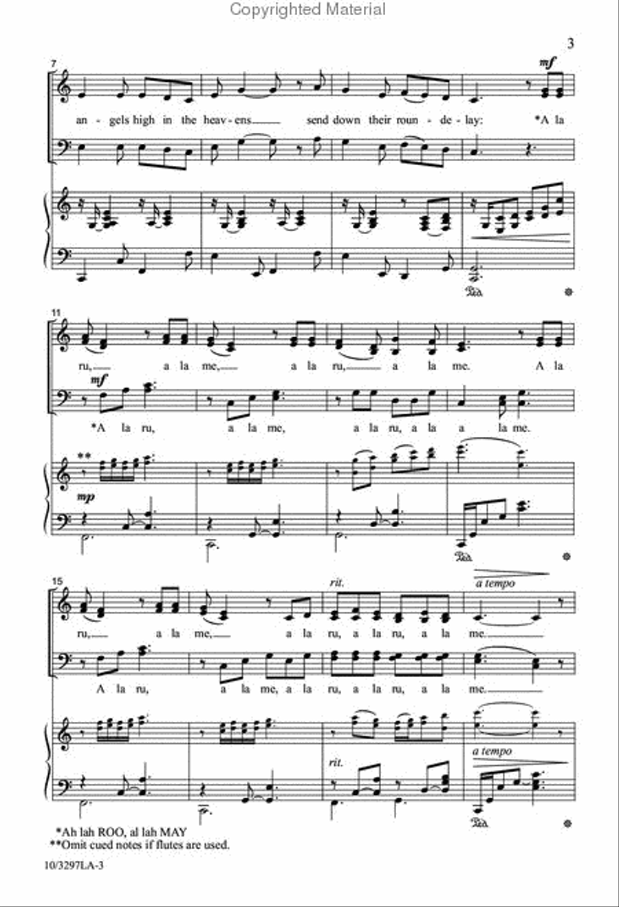 A La Ru A La Ru 4-Part scores gallery preview page 3