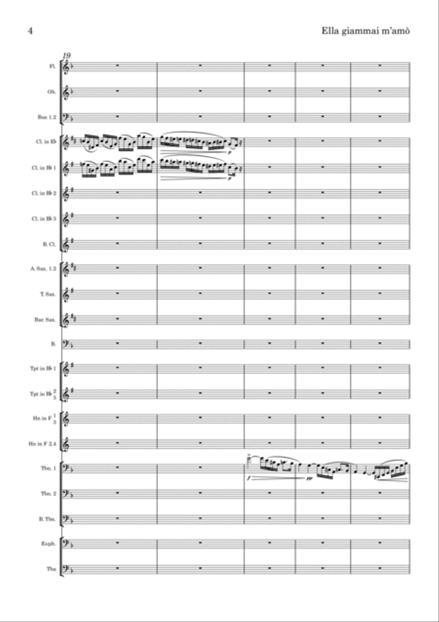 Ella giammai m'amò Concert Band scores gallery preview page 4