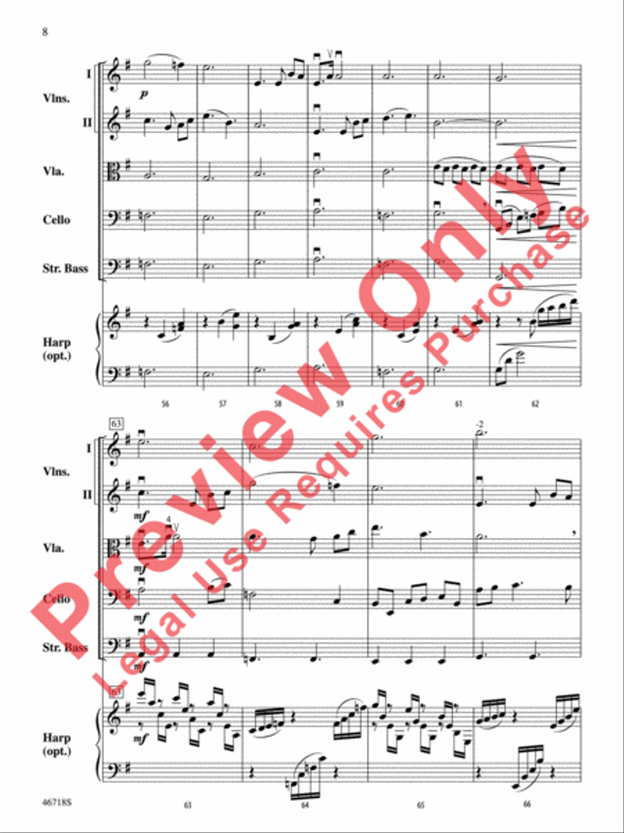 North of the Mountain North of the Mountain String Orchestra scores gallery preview page 9