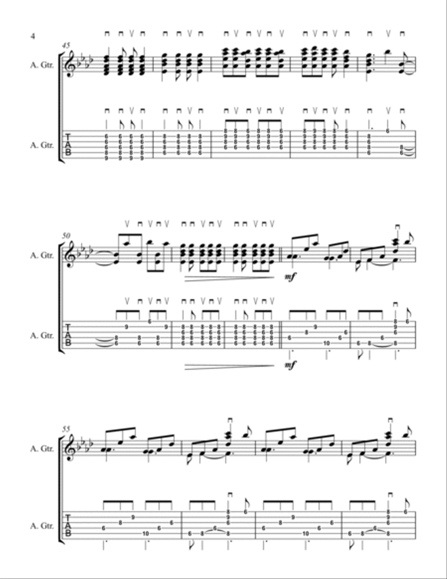 Thick As A Brick Guitar Solo scores gallery preview page 4