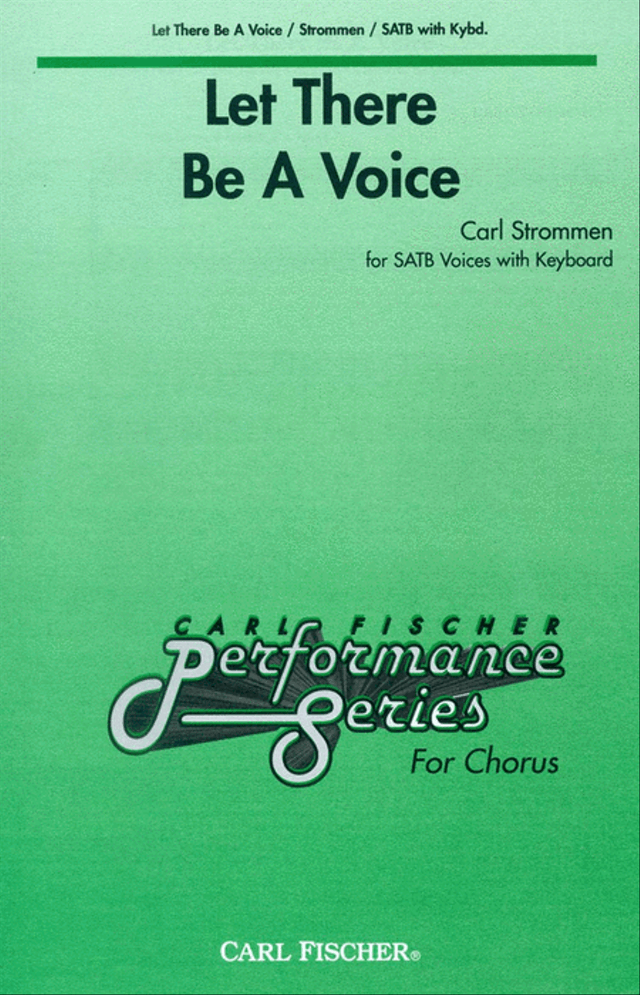 Let There Be A Voice 4-Part scores gallery preview page 1
