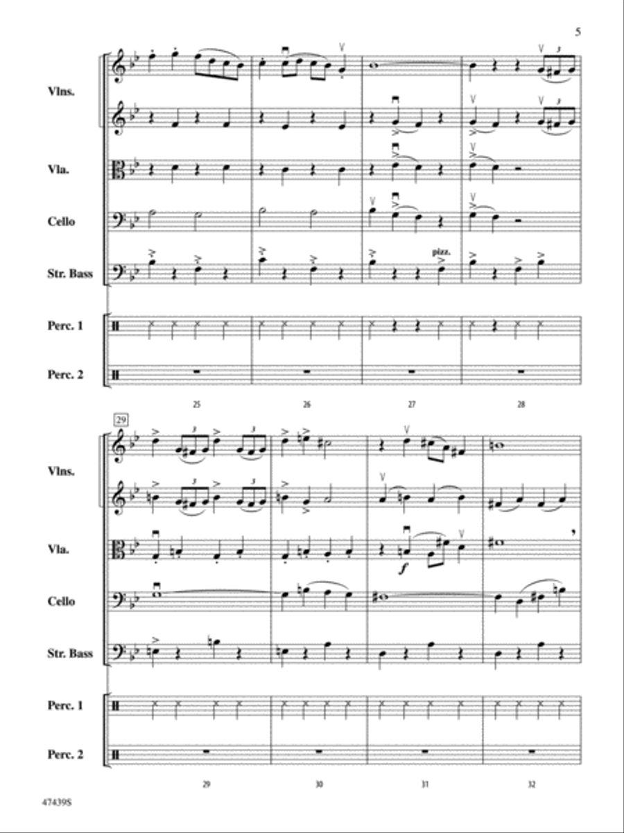 Sleigh Ride: Score String Orchestra scores gallery preview page 5