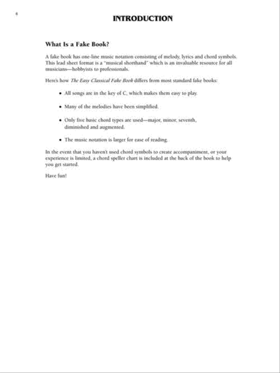 The Easy Classical Fake Book Acoustic Guitar scores gallery preview page 8