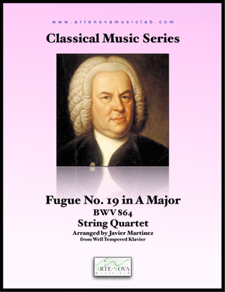 Fugue No 19 in A major BWV 864 - String Quartet