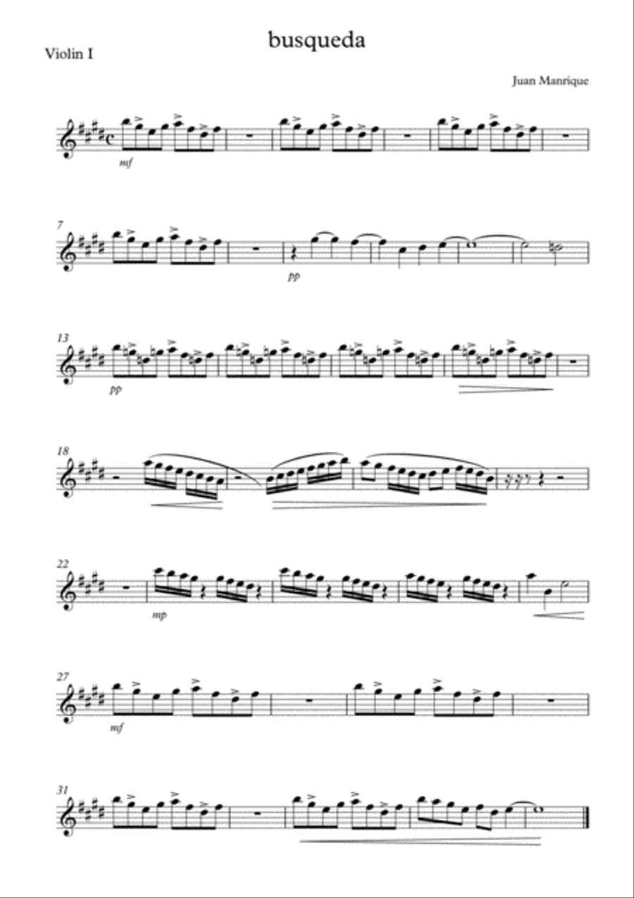 Busqueda String Quartet scores gallery preview page 5