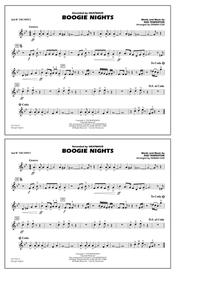 Boogie Nights - 2nd Bb Trumpet