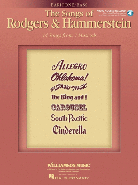 Songs Of Rodgers And Hammerstein Bar/Bass Book/2CD