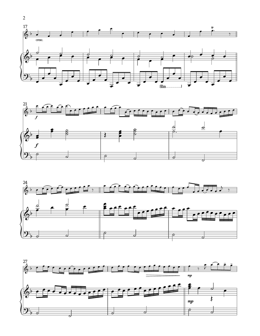 Canon In D Flute Solo scores gallery preview page 2