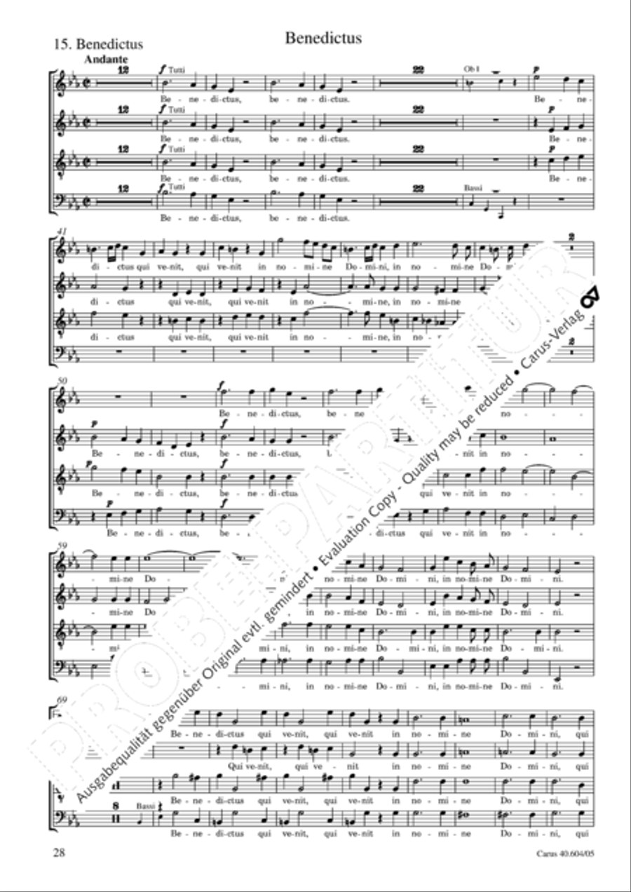 Grosse Mariazeller Messe in C 4-Part scores gallery preview page 29