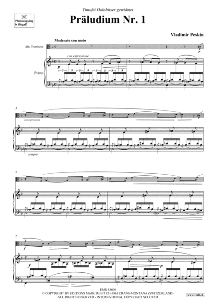 Praludium No. 1 Praludium No. 1 Piano Accompaniment scores gallery preview page 3