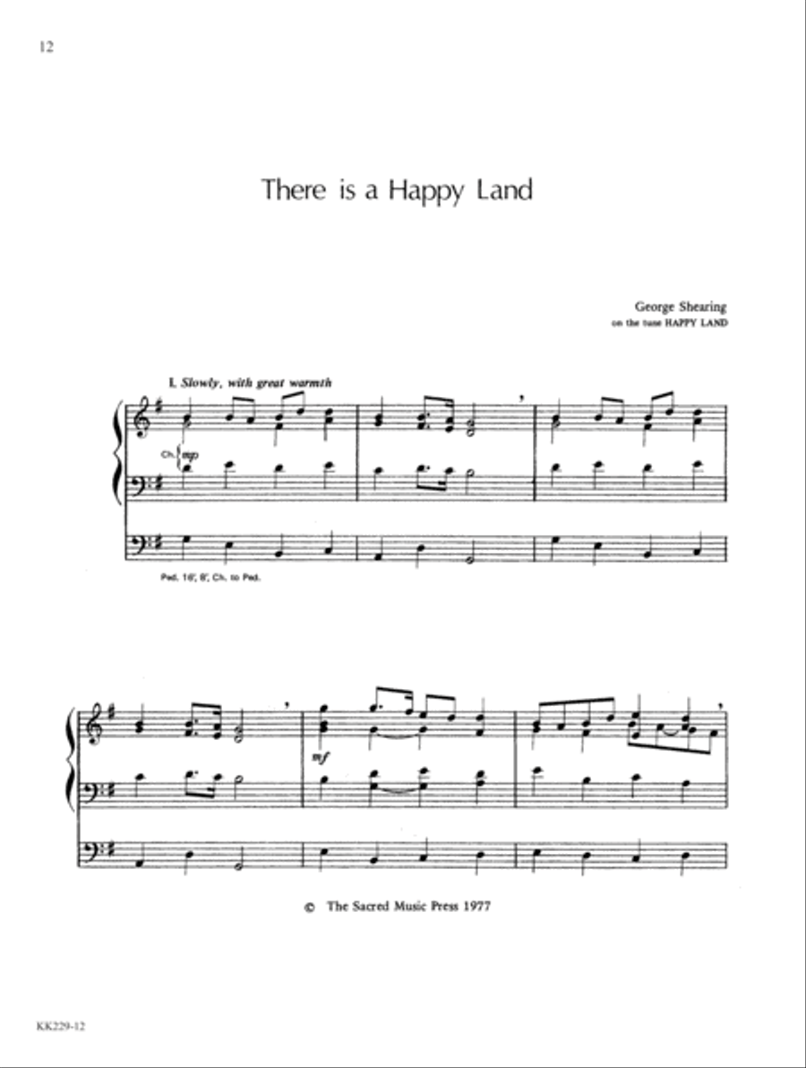 Sacred Sounds from George Shearing For Organ Organ Solo scores gallery preview page 5