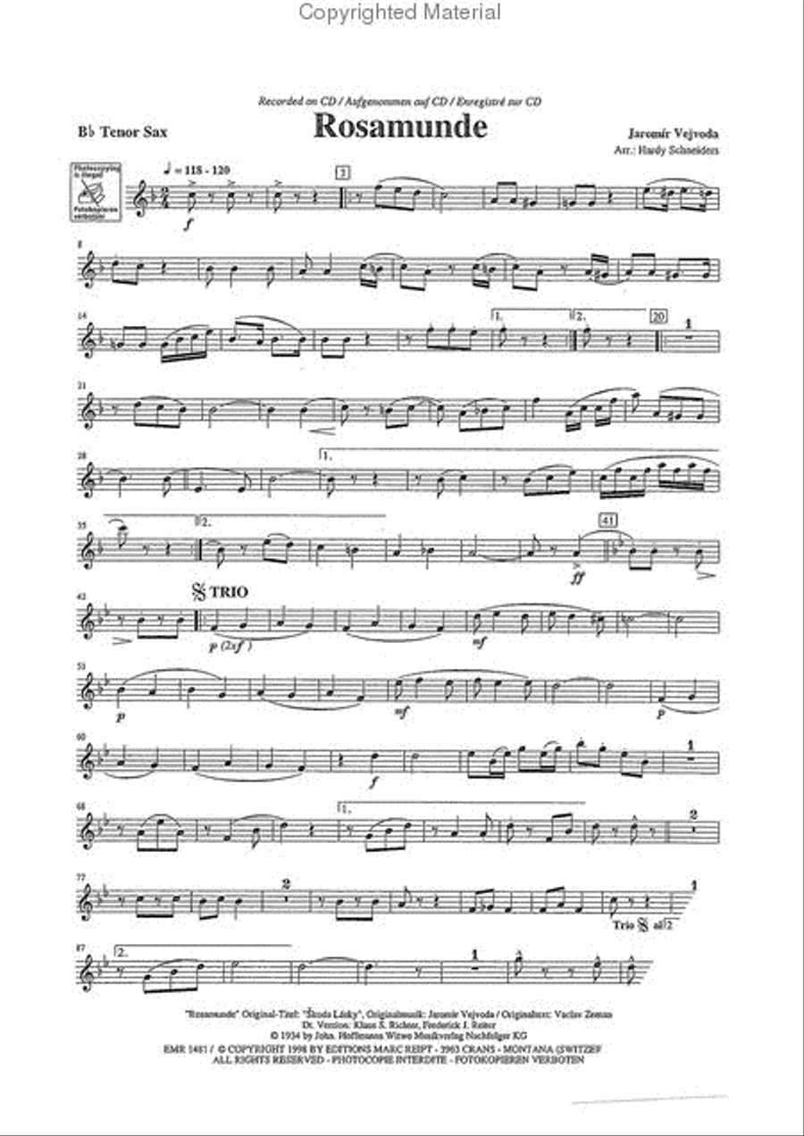 Play The 1st Tenor Saxophone With The Marc Reift Orchestra Concert Band scores gallery preview page 3